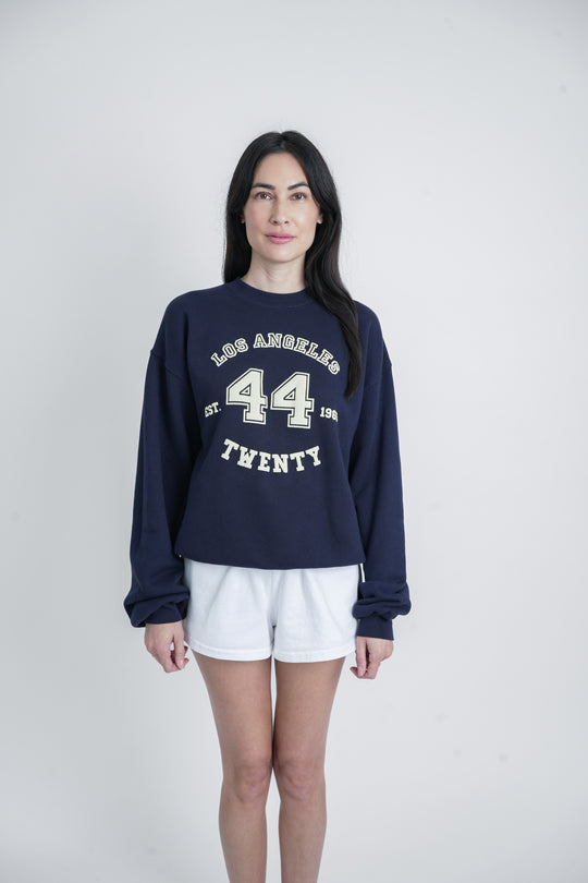 Crewneck - Varsity Laurel in Navy