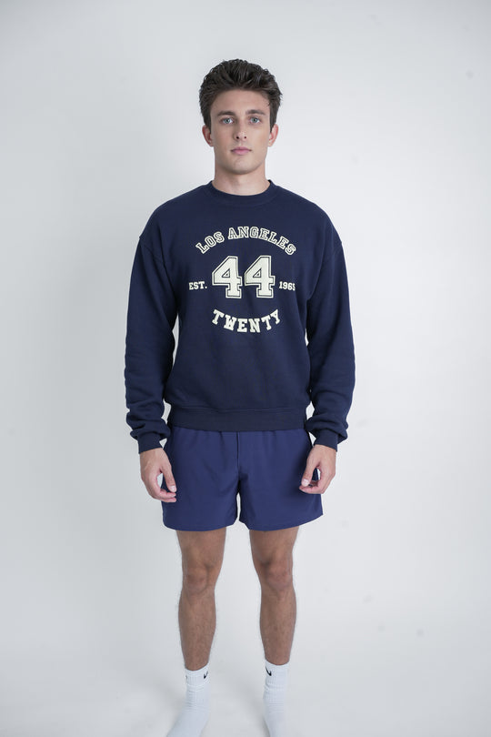 Crewneck - Varsity Laurel in Navy