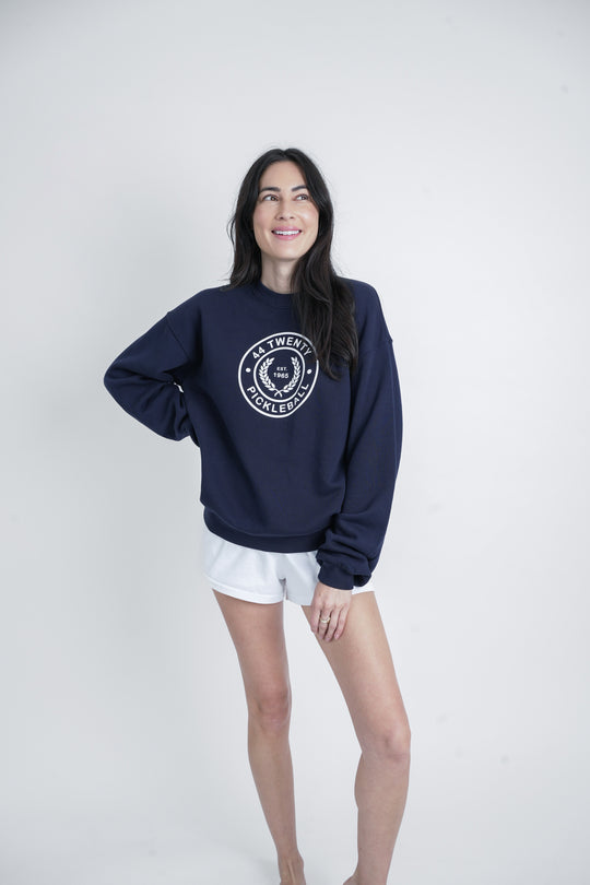 Crewneck - NOT SO BASIC in Navy