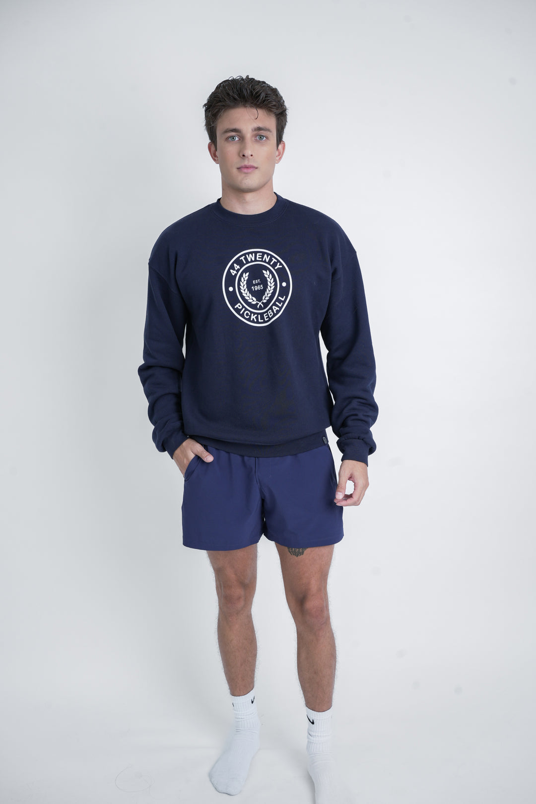 Crewneck - NOT SO BASIC in Navy