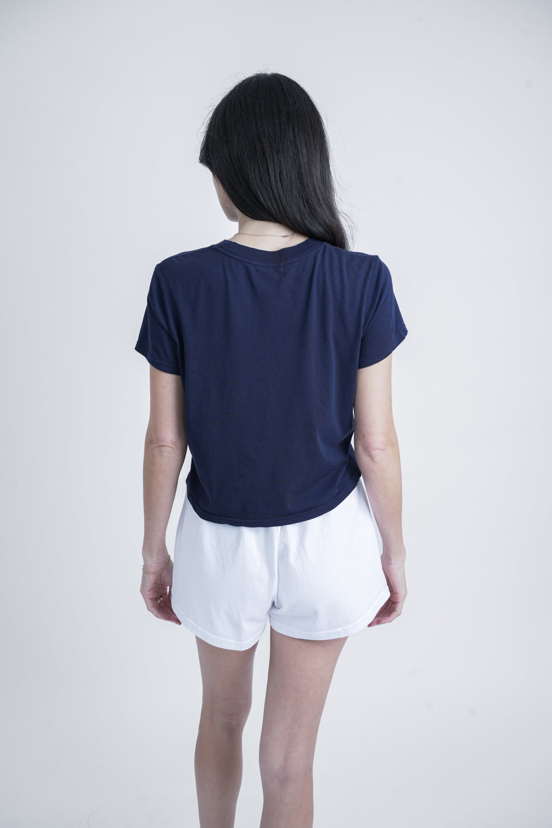 Shrunken Tee - NOT SO BASIC in Navy