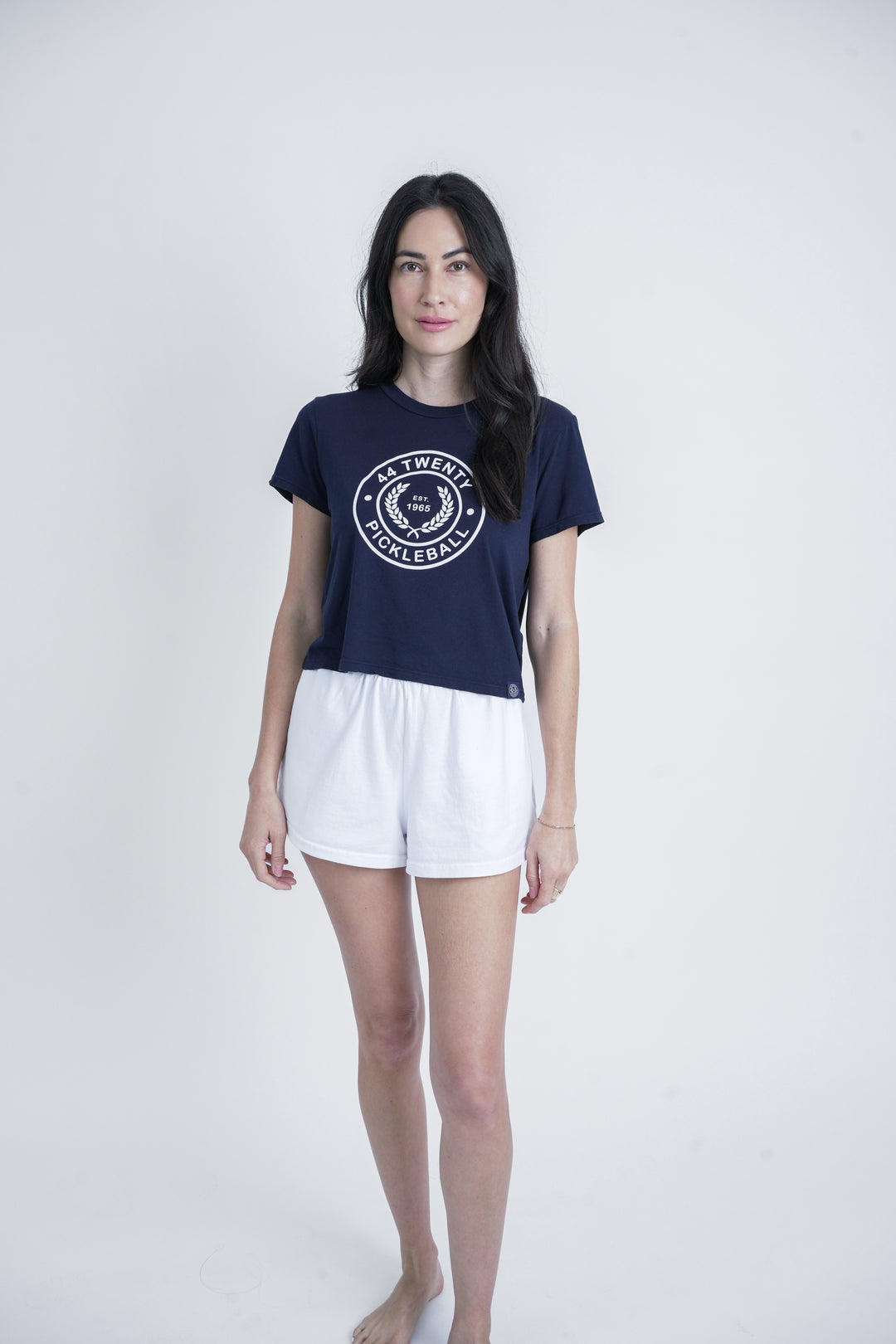 Shrunken Tee - NOT SO BASIC in Navy