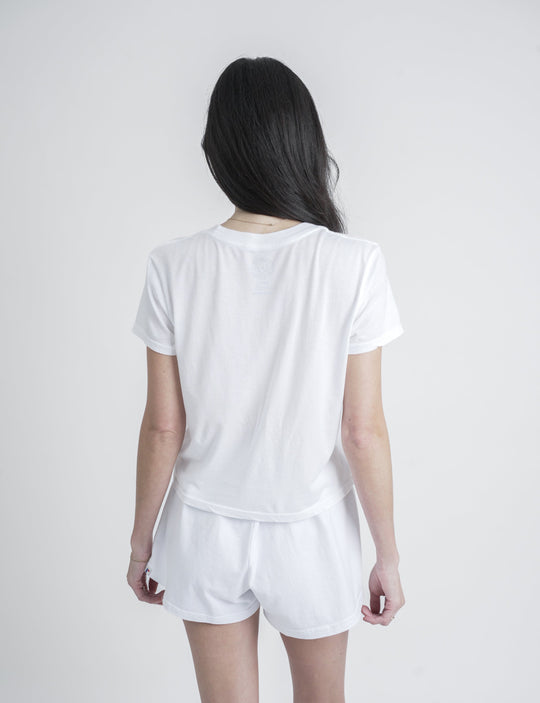 Shrunken Tee - NOT SO BASIC in White