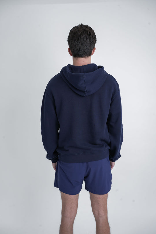 Hoodie - Crosscourt in Navy