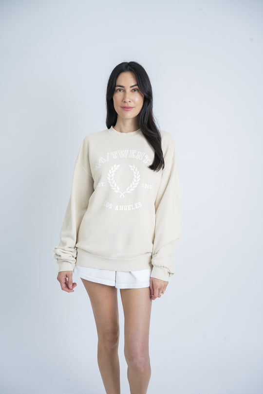 Crewneck - Varsity Laurel in Sugar