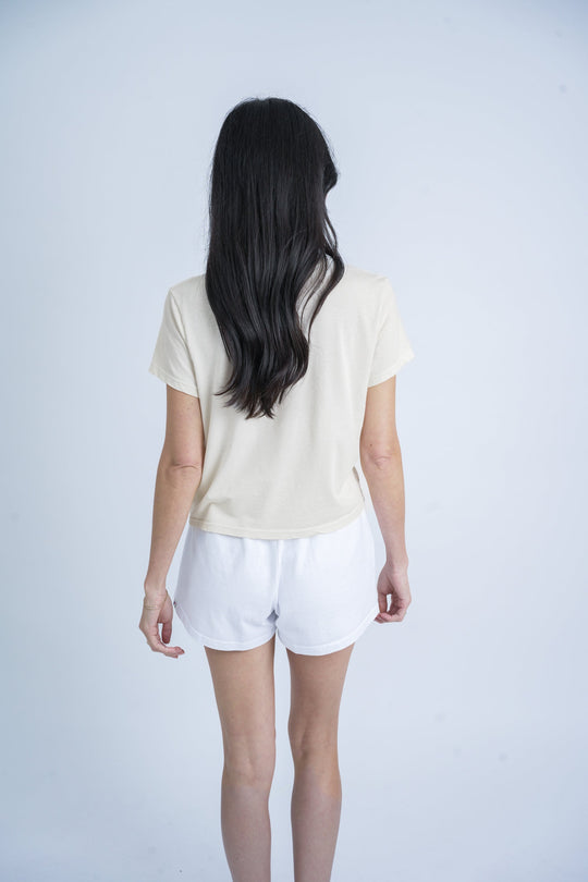 Shrunken Tee - NOT SO BASIC in White